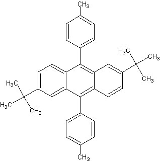2,6-Ди-трет-бутил-9,10-ди(4-толил)антрацен 98%