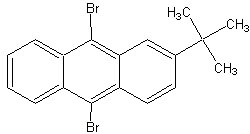 2-трет-Бутил-9,10-дибромантрацен 98%