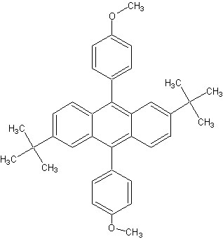 (2,6-Ди-трет-бутил)-9,10-бис(4-метоксифенил)антрацен 98%